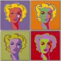 Collection of 4 Marilyn Paintings - 32" x 32" 