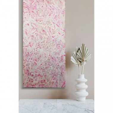 Untitled In Pink - 15" x 35"